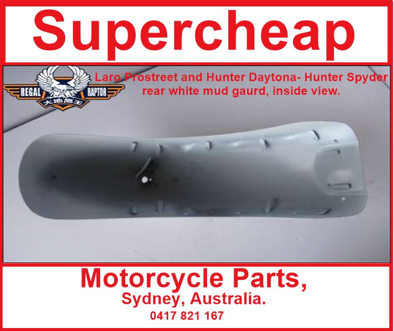 Laro Prostreet, Hunter Daytona, Hunter Spyder white rear mud gaurd. image 3