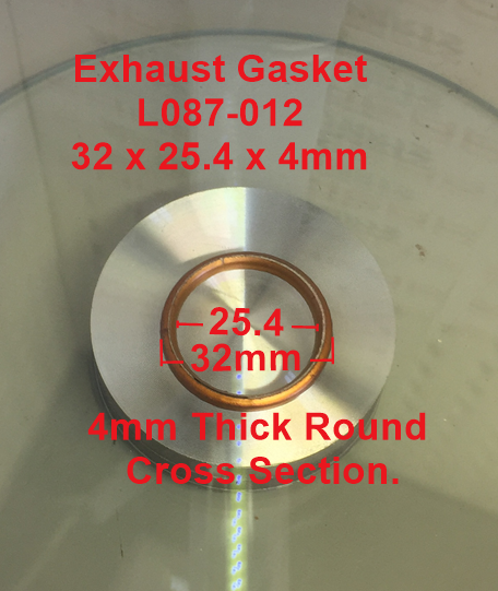 Exhaust Gasket, L087-012, 32 x 25.4 x 5mm, Universal. image 0