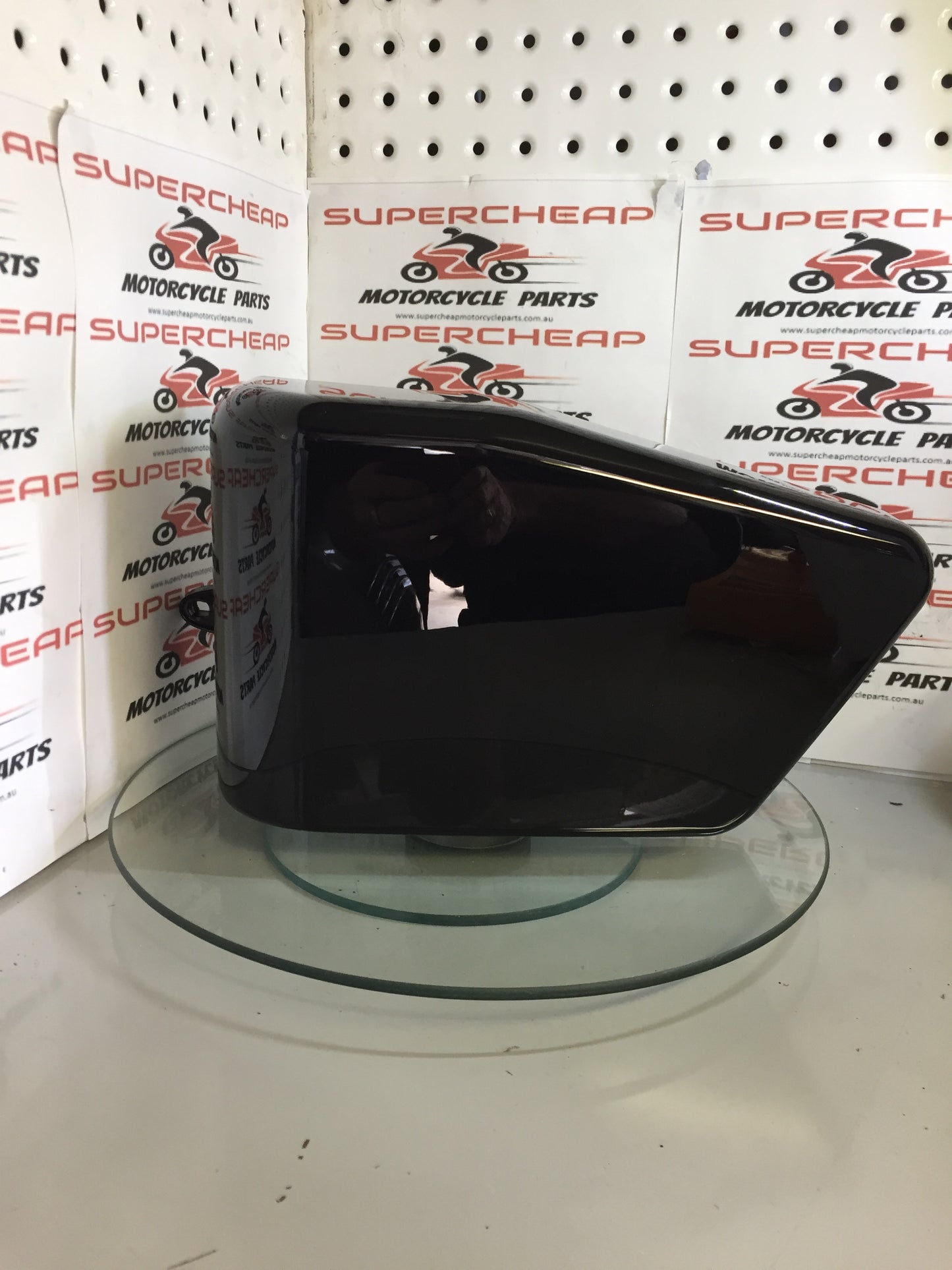 Laro Regal Raptor, 250cc left hand side cover, frame cover, Black, New. image 0