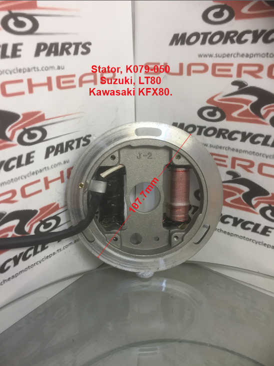 Stator/Magneto, K079-050, Suzuki LT80, Kawasaki KFX80 1987 to 2006. image 2