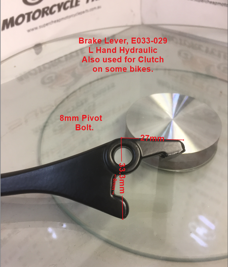 Brake Lever, E033-029, Hydraulic Left Hand, Scooters, ATVs, Shorty. image 2