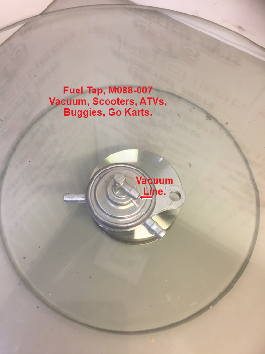 Fuel Tap, M088-007, Vacuum operated for Scooters, ATVs, Buggies and Go karts. image 1