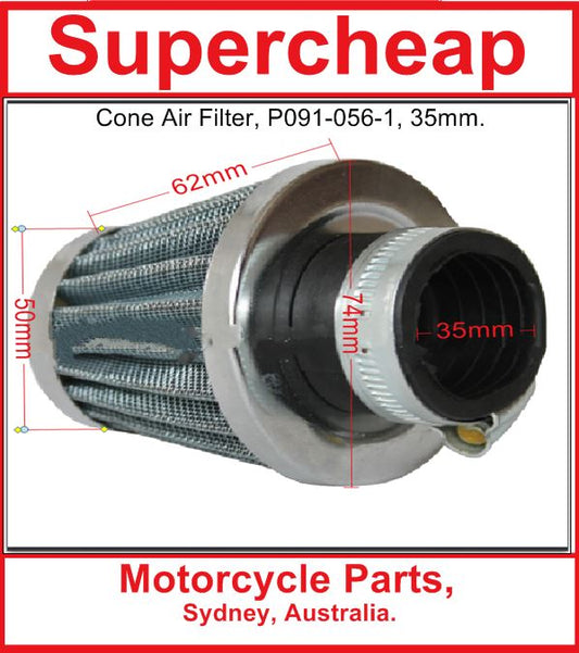 Air Filter P091-056-1, 35mm, Cone,Short. image 0