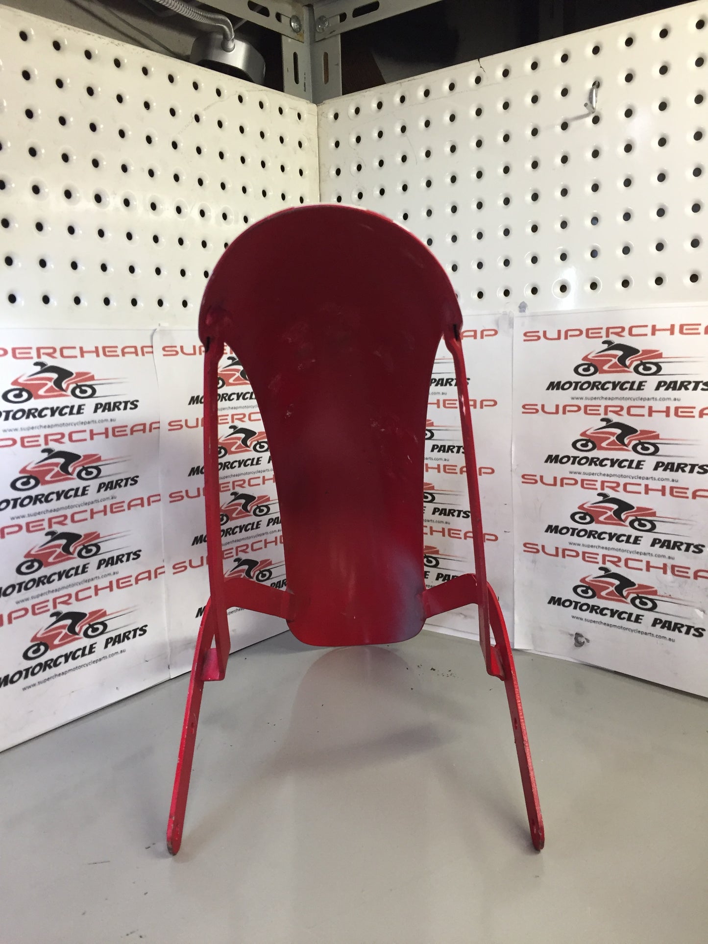 Laro Prostreet and Hunter Daytona Front Mudgaurd, Red with White stripes. image 2