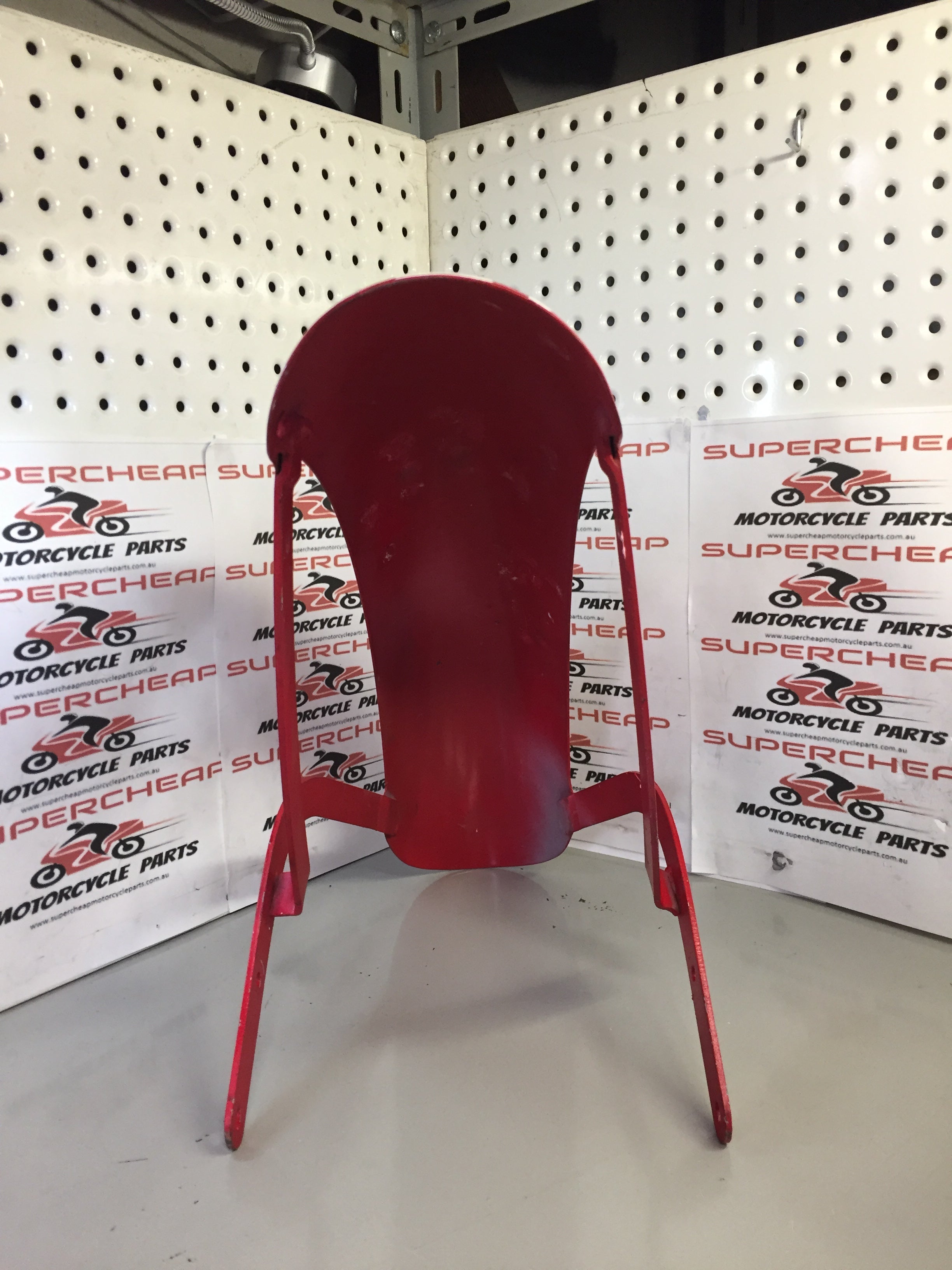 Laro Prostreet and Hunter Daytona Front Mudgaurd, Red with White stripes. image 2