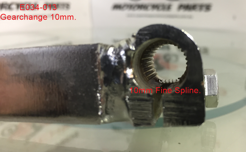 Gear Change, E034-013,  Straight, 10mm Spline. image 7
