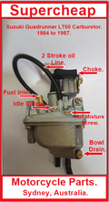 Suzuki Quadrunner LT50 Carburetor, 1984 to 1987. image 0