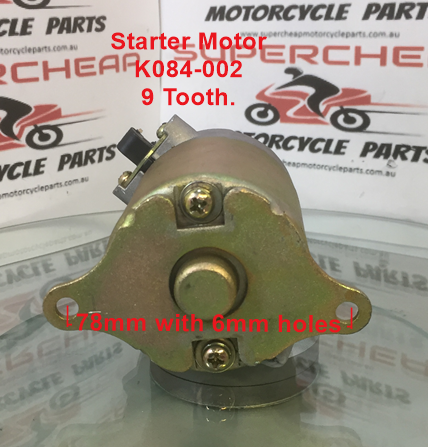 Starter Motor K084-002, suits GY6 150cc Powered units. image 3