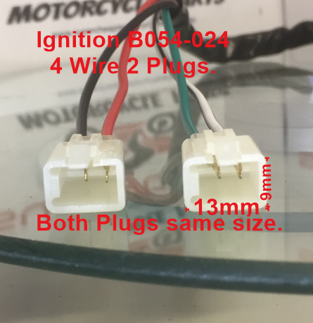 Ignition, H054-024, Clip in, 4 Wire, 2 Plug Honda Style, ATVs, Pit Bikes. image 1