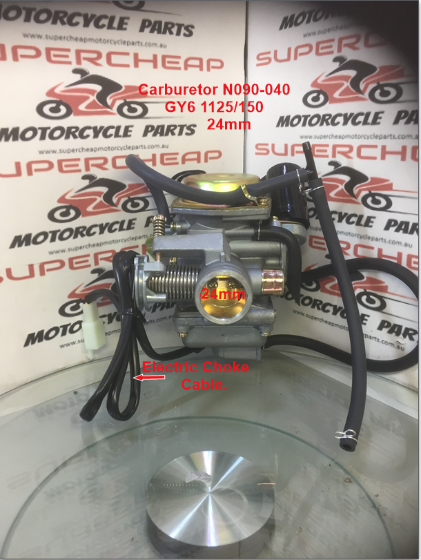 Carburetor, N090-040, 24mm, GY6 125 to 150cc, Kazuma, Atvs, Buggies. image 0