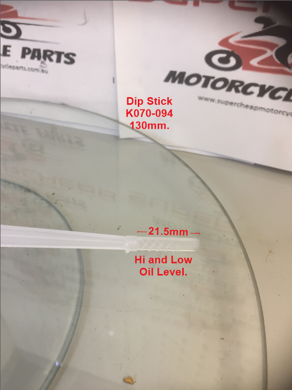 Dip Stick, K070-094, 130mm, Scooters,  ATVs, Buggies and many others. image 1