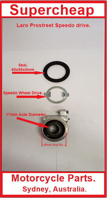 Laro Prostreet and Hunter speedo drive suits 17mm axle. image 2