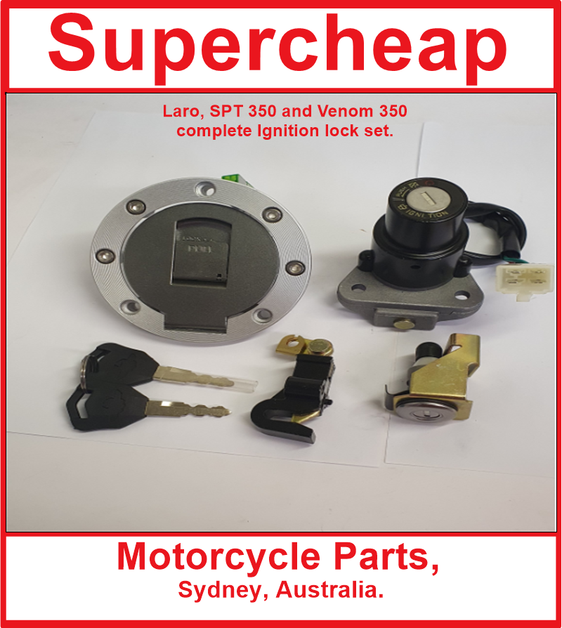 Laro, SPT 350 and Venom 350 complete Ignition lock set. image 0