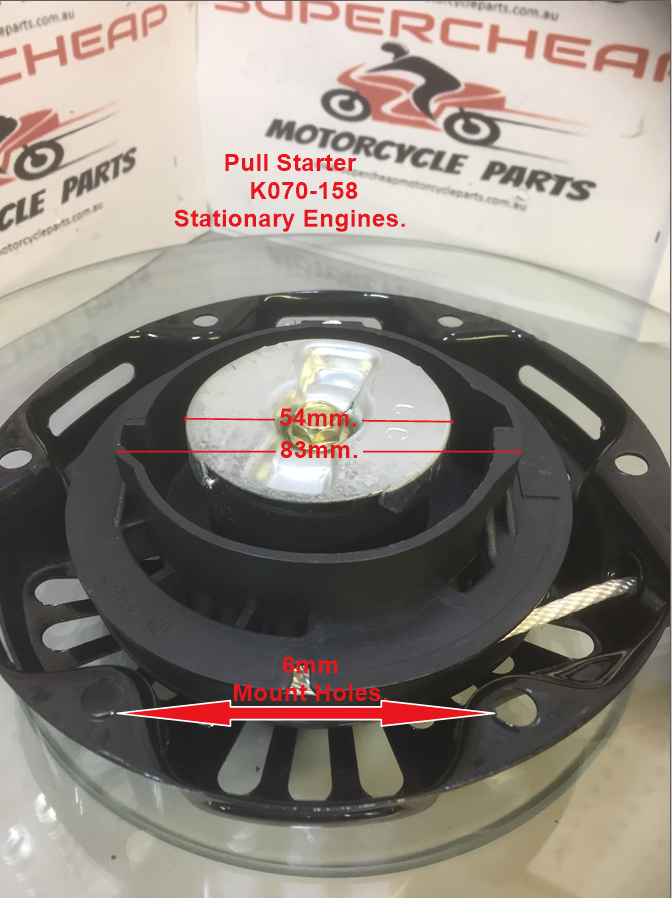 Pull Starter, K070-158, for 154 Stationary Engines, Generators, Water Pumps. image 1