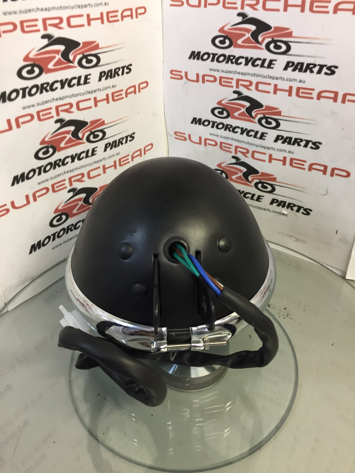 Laro Prostreet 350 and Hunter Daytona complete Headlight. Black. image 1