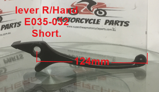 Brake Lever, E035-032, R/ Hand, Shorty, Scooters, Pit Dikes, Pocket Bikes image 1