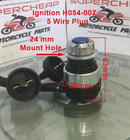 Ignition, H054-007, 5 Wire Plug. 24mm Mount Hole. image 0