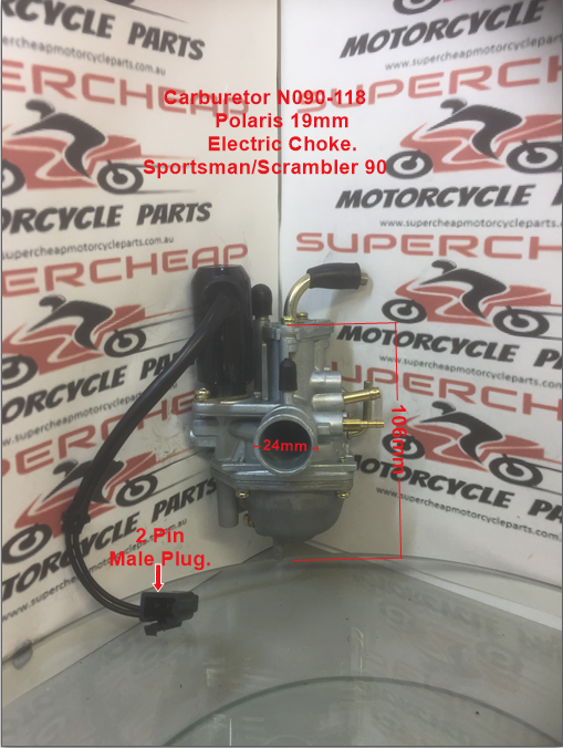 Carburetor, N090-118, Polaris 19mm, Scrambler and Sportsman 90 image 0