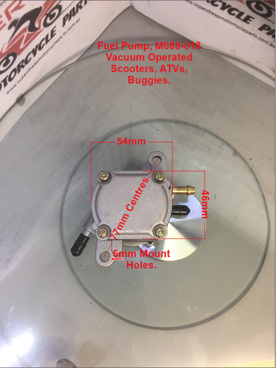Fuel Pump, M088-018, GY6, Scooters, Buggies, ATVs, Go Karts. image 0