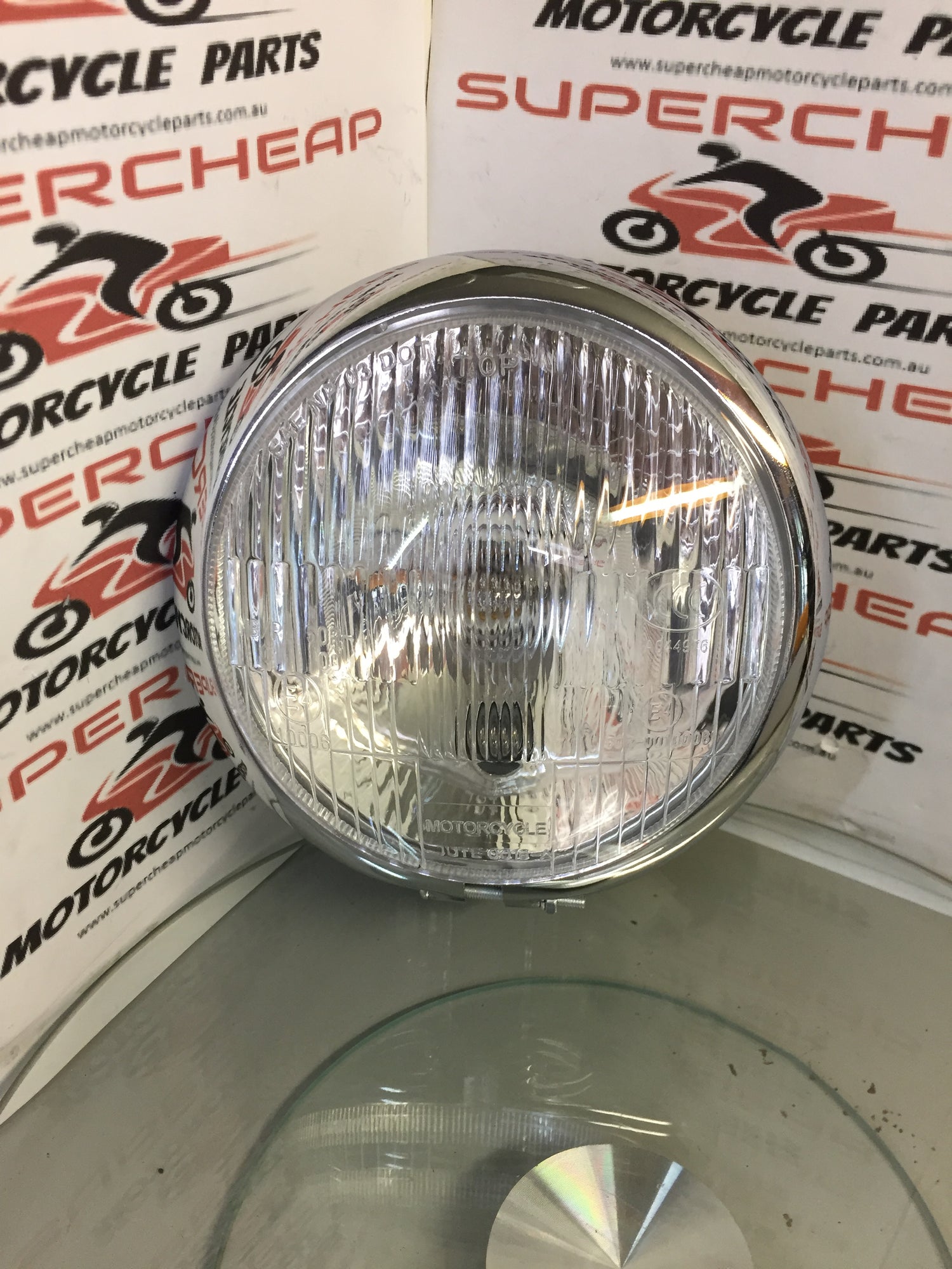 Laro Prostreet 350 and Hunter Daytona complete Headlight. Chrome. image 0