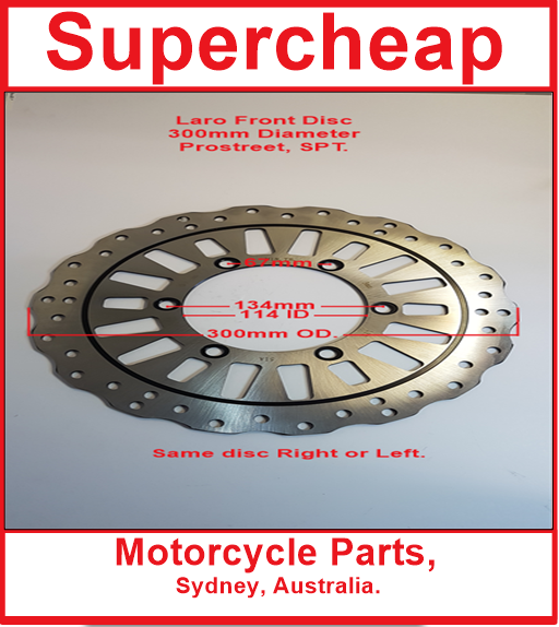 Laro and Hunter Front Disc, 300mm, Prostreet, Hunter Daytona and Spider. image 0