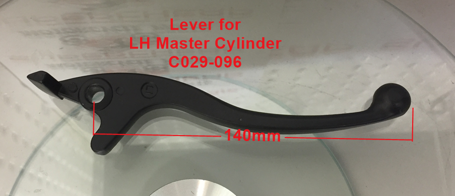 Left Hand Master Cylinder, C029-096, ATVs, Scooters, with lock out. image 2