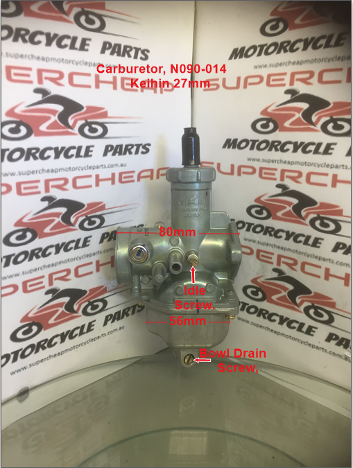 Carburetor, N090-014, Keihin 27mm, Dirt Bikes, Pit Bikes and ATVs. image 3