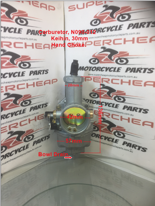 Carburetor, N090-012, Keihin 30mm, 200 to 250cc Dirt Bikes, ATVs and Buggies. image 0