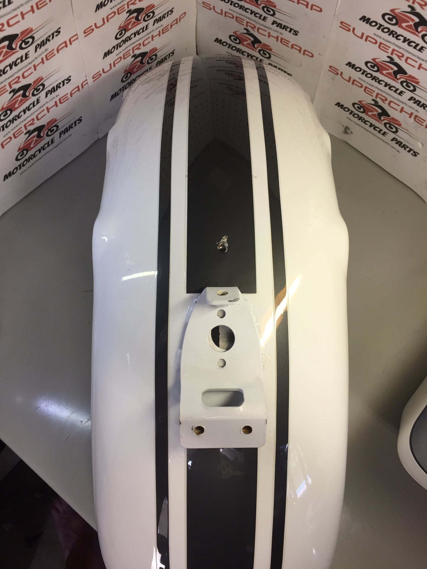 Laro Prostreet and Hunter Daytona Rear Mudgaurd, Rear Fender. White used. image 2