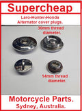 Laro-Hunter-Honda chrome alternator plugs. image 0