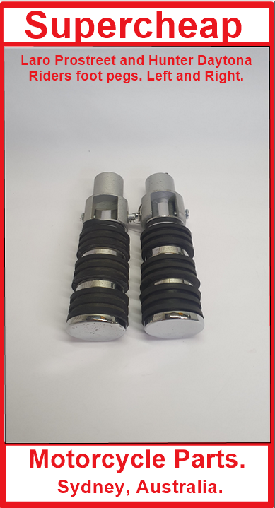 Laro prostreet and Hunter Daytona riders foot pegs. image 0