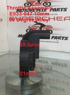 Throttle Assembly, E033-047, Side Pull, 10mm Cable Thread, Alloy image 0