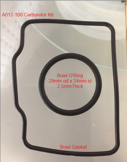 Carburetor Repair Kit, A012-021, PZ 20mm Carburetor. image 2