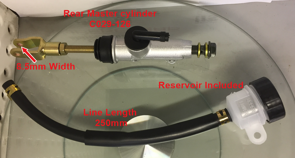 Rear Mastercylinder, C029-126, with reservoir. Honda, very Universal. image 1