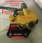 Front Brake Master Cylinder and Caliper, C029-028. Dirt Bikes, ATVs image 2