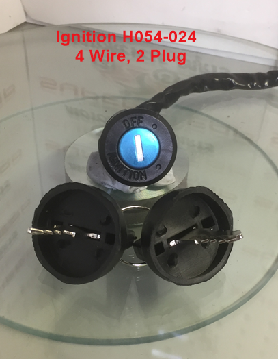 Ignition, H054-024, Clip in, 4 Wire, 2 Plug Honda Style, ATVs, Pit Bikes. image 2