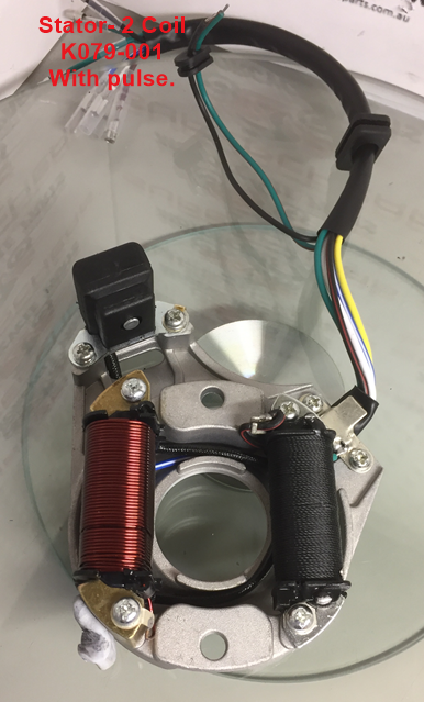 Stator/Magneto K079-001, 2 Coil, Half Wave, ATVs, Dirt Bikes, Scooters. image 1