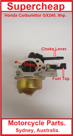 Carburetor, Honda GX240, 8HP, Pumps, Generators, Cleaners, Ride Ons. image 1