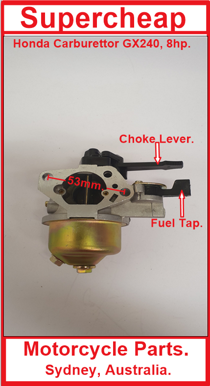Carburetor, Honda GX240, 8HP, Pumps, Generators, Cleaners, Ride Ons. image 1