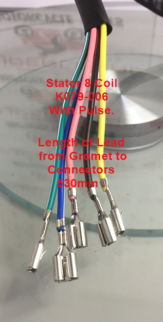 Stator/Magneto, K079-006, 8 Coil, suits 125 to 250, ATVs, Scooters, Dirt Bikes. image 3