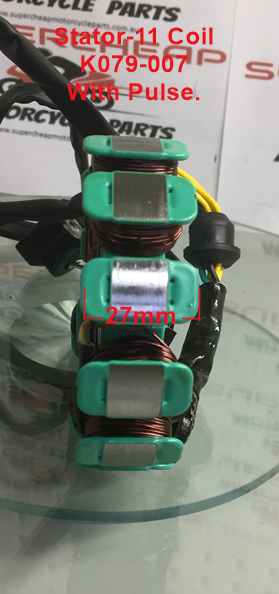 Stator/Magneto, K079-007, 11 Coil, 150 to 250cc, Loncin, Lifan, CG Engines. image 1