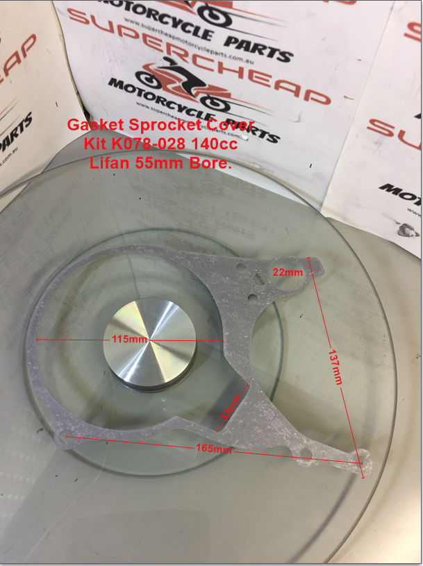 Gasket Set Complete, K078-028, Lifan 140cc, 55mm bore, Pit Bikes, Mini Bikes. image 4