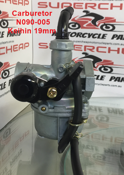 Carburetor N090-005-K,  Keihin replica PZ19, 19mm, R/Hand manual choke. image 4