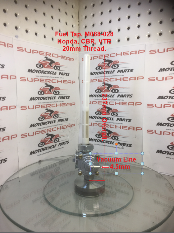 Fuel Tap, M088-028, Honda CBR, VTR, VFR models. image 1