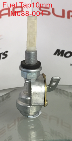Fuel Tap, M088-001, 10mm Right hand thread with Lock nut. image 2