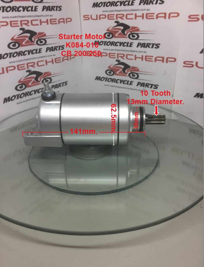 Starter Motor, K084-010, Honda's, CB 200/250, ATVs, Buggies, Go Karts. image 1