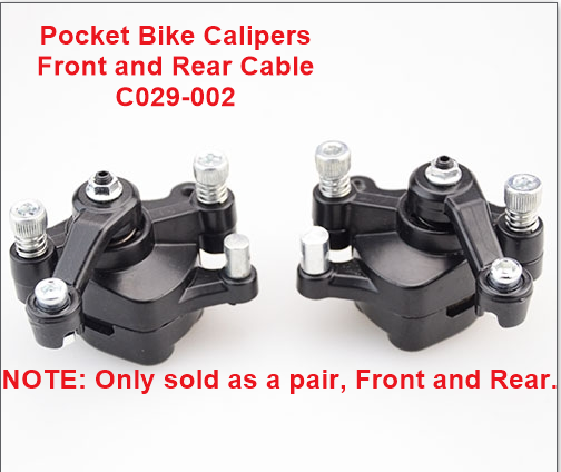 Pocket Bike, C029-002, Brake Calipers, Cable Calipers front and rear. image 2