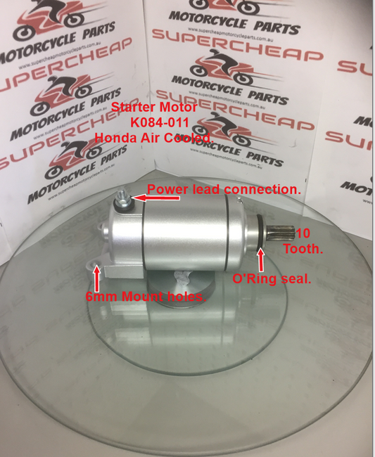 Starter Motor, K084-011, CB 200/250, Honda Air Cooled, ATVs, Buggies, Go Karts. image 0