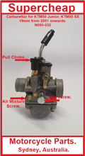 Carburetor, KTM50 Junior and KTM50 SX, 2001 onwards. image 0