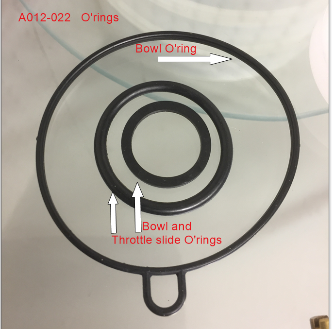 Carburetor Repair Kit, A012-022,  To suit a PZ19mm carburetor. image 2